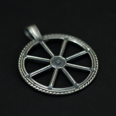 Громовое колесо, Перуново колесо (серебро) 6,5гр. D=3см 2948