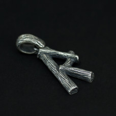 Руна-подвеска серебро Райдо 9,9 гр 4122